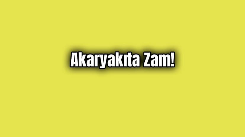 Benzine 13 Kuruş Zam Yapıldı