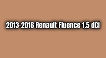 2013-2016 Renault Fluence 1.5 Dci Teknik Özellikleri