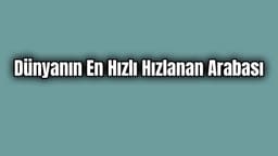 2020 Aspark Owl Dünyanın En Hızlı Hızlanan Arabası