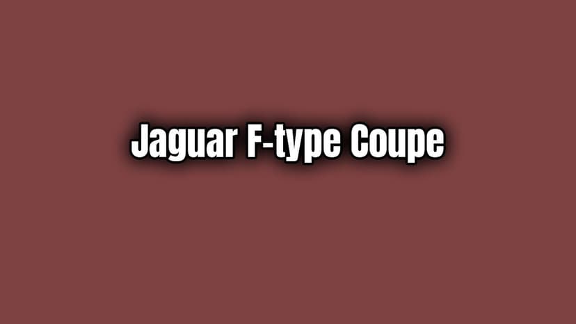 2020 Jaguar F-Type Coupe 5.0 V8 Özellikleri