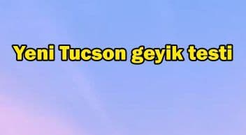 Yeni Hyundai Tucson Geyik Testi Videosu Yayınlandı
