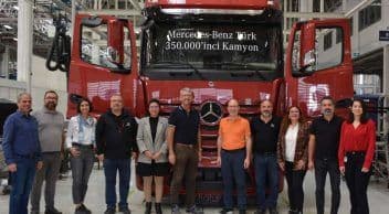 Aksaray Kamyon Fabrikasında 350 Bininci Kamyonunu Banttan İndirdi