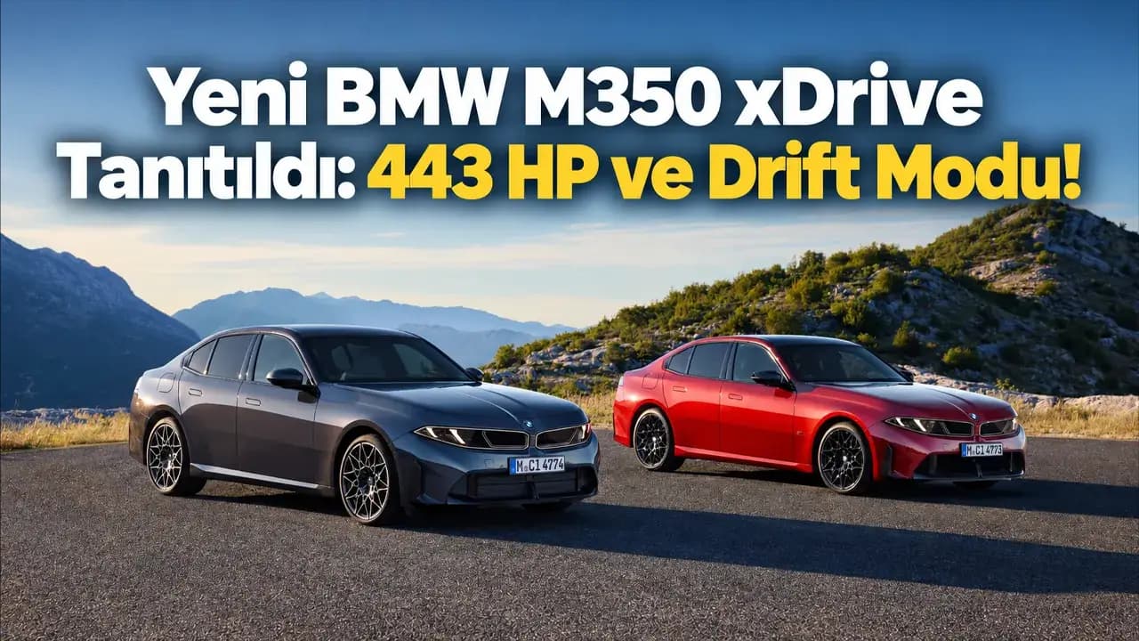 Yeni BMW M350 xDrive Tanıtıldı: 443 HP ve Drift Modu!