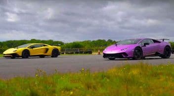 Lamborghini Aventador Sv ve Huracan Performante Drag Yarışı