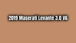 2019 Maserati Levante 3.0 V6 Özellikleri