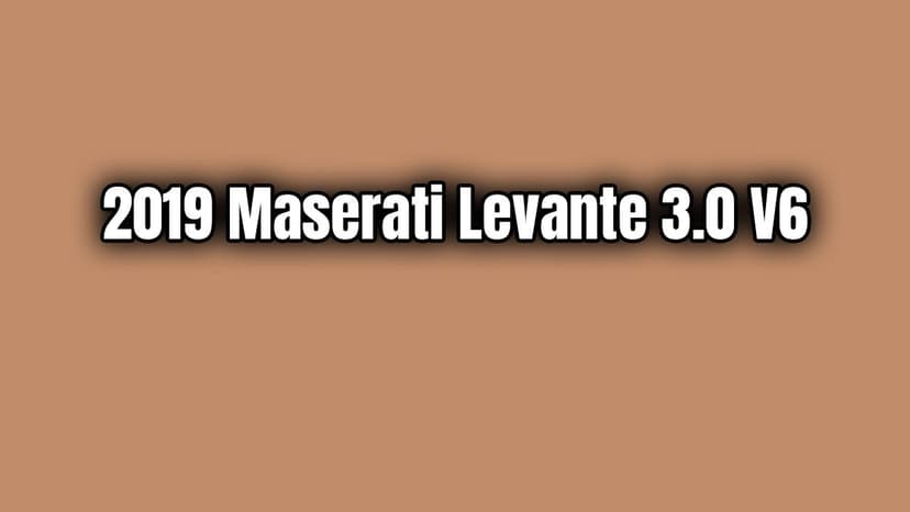 2019 Maserati Levante 3.0 V6 Özellikleri