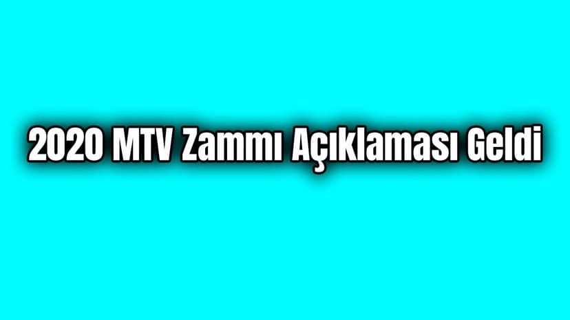 2020 Mtv Zammı Açıklaması Geldi: Araç Sahiplerine Kötü Haber