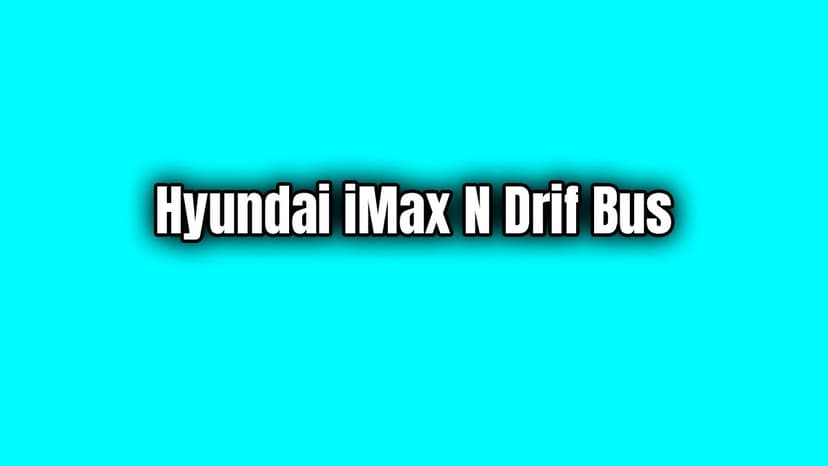 Hyundai Imax N Drif Bus 407 Beygir 8 Koltuklu Drift Aracı