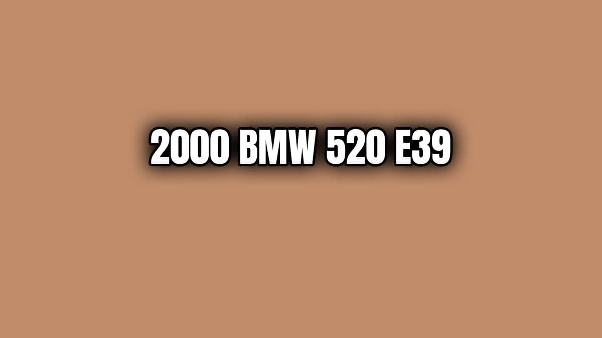 2000 Bmw 520 E39 Özellikleri
