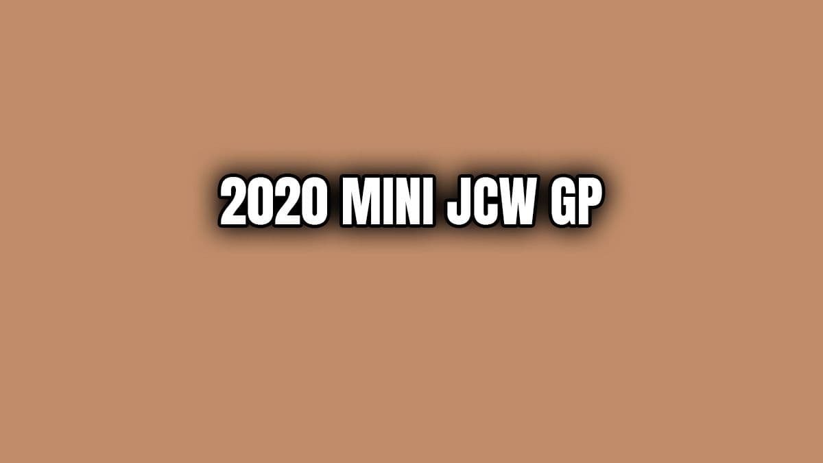 2020 Mini Jcw Gp