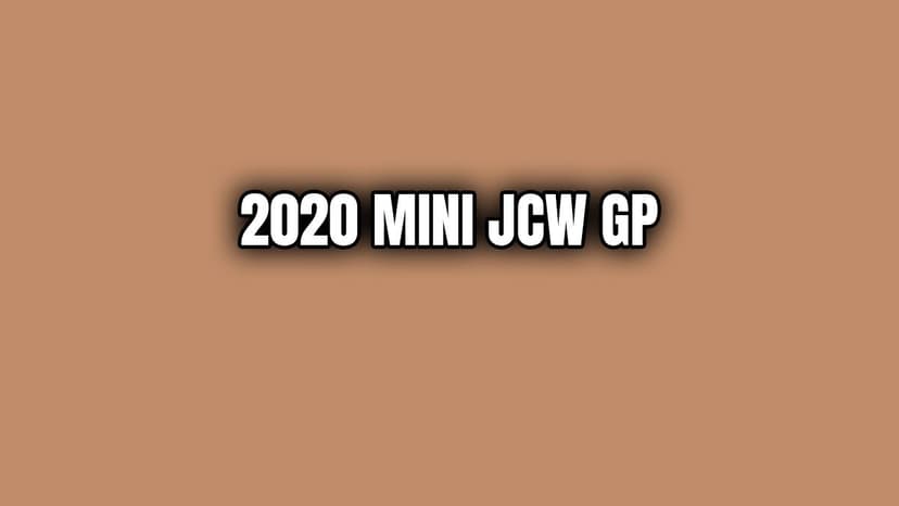 2020 Mini Jcw Gp