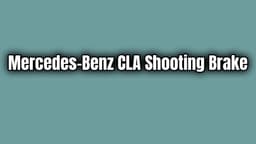 2020 Mercedes-Benz Cla Shooting Brake 200D