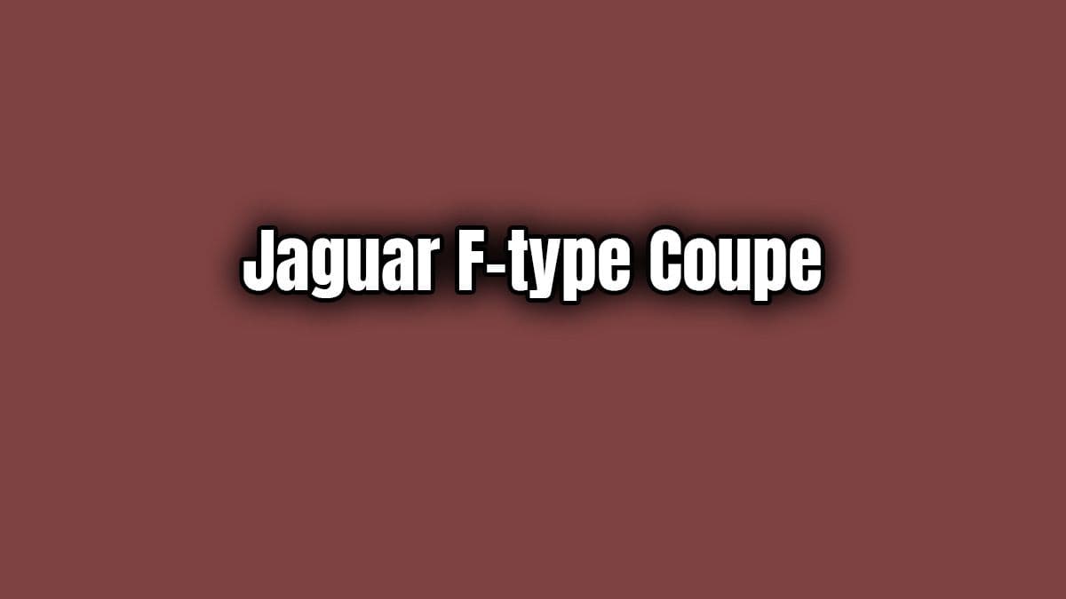 2020 Jaguar F-Type Coupe 5.0 V8 Özellikleri