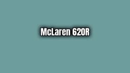 2019 Mclaren 620R 3.8 V8 Özellikleri