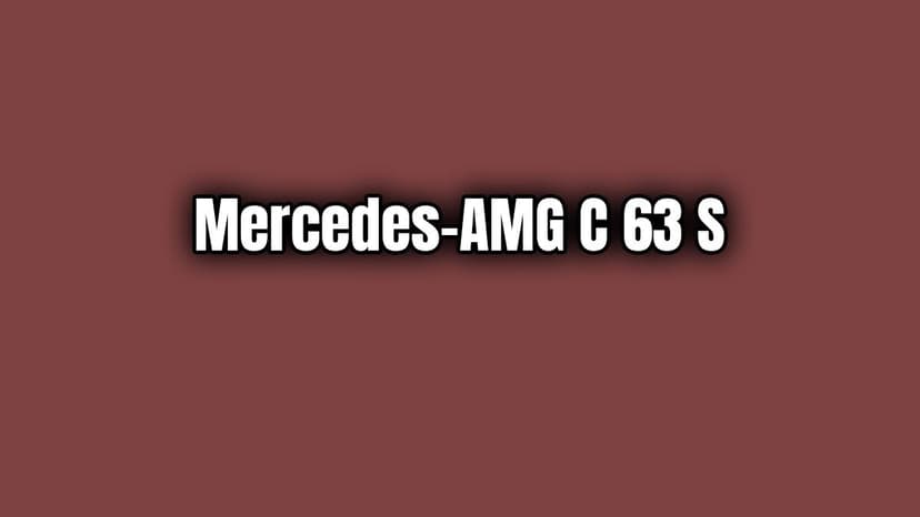 2019 Mercedes-Amg C 63 S Özellikleri