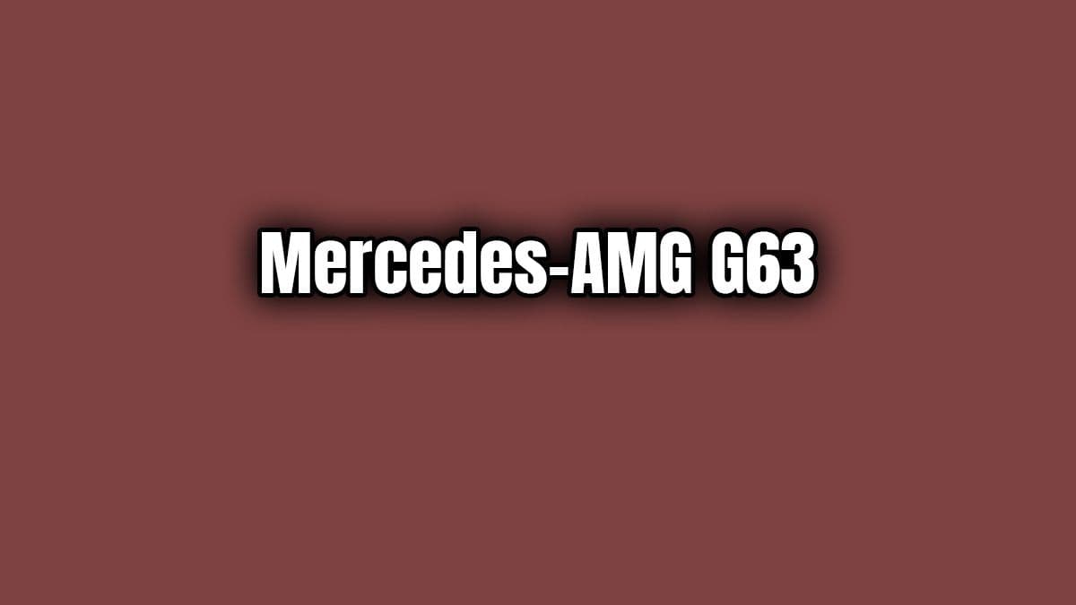 2019 Mercedes-Amg G63 Özellikleri