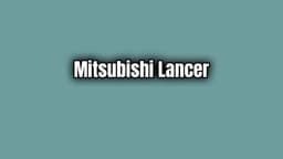 2003-2007 Mitsubishi Lancer 1.6I 16V Özellikleri