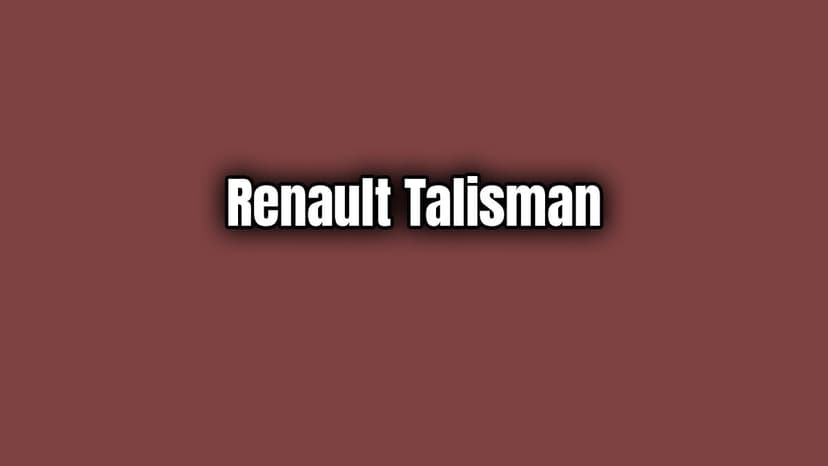 Renault Talisman Yeni Motor Seçeneği