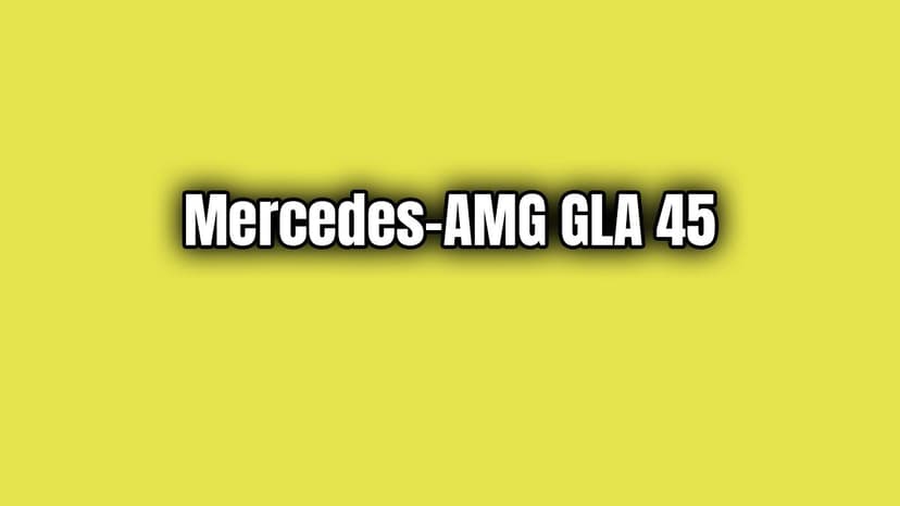 2021 Mercedes-Amg Gla 45