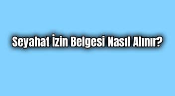 Seyahat İzin Belgesi E-Devlet’ten Alınabilecek