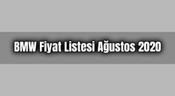 Bmw Fiyat Listesi Ağustos 2020