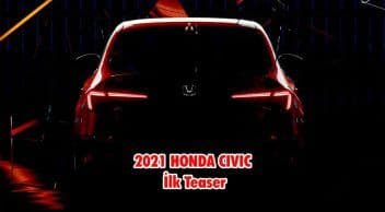 2021 Honda Civic İlk Resmi Teaser Paylaşıldı