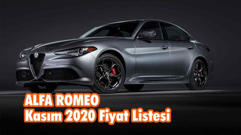 Alfa Romeo Giulia Fiyat Listesi Kasım 2020