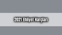2021 Ehliyet Harçları Belli Oldu