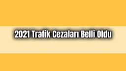 2021 Trafik Cezaları Belli Oldu