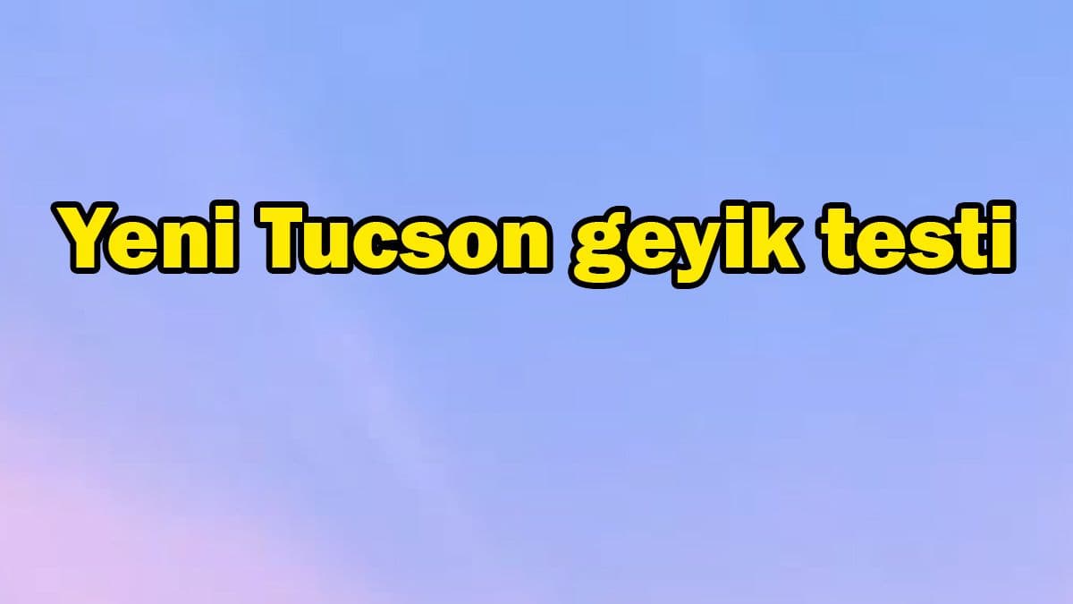 Yeni Hyundai Tucson Geyik Testi Videosu Yayınlandı
