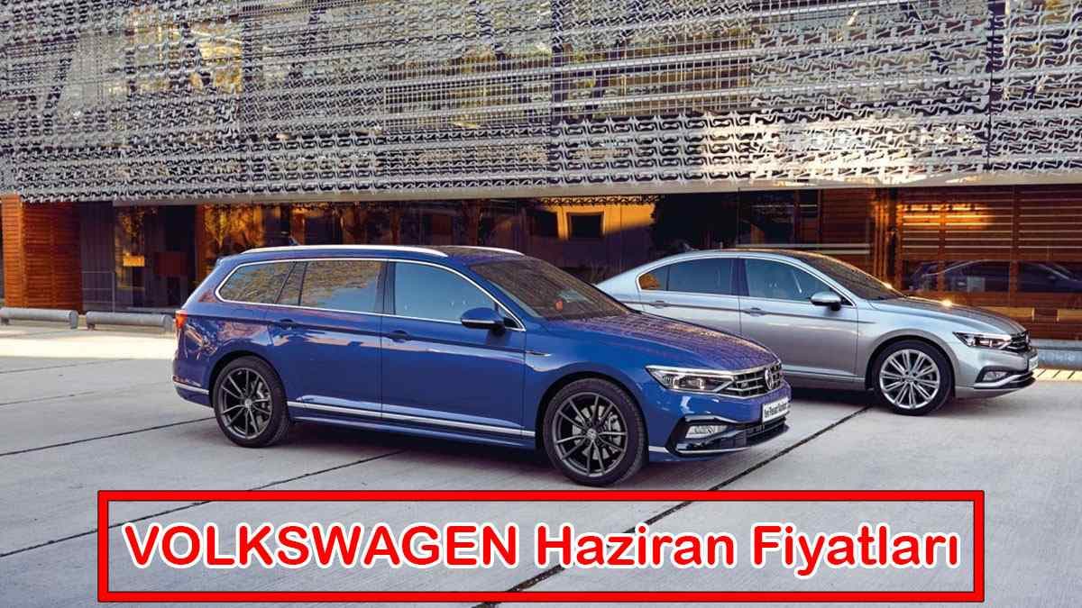 Volkswagen Haziran 2021 Fiyat Listesi