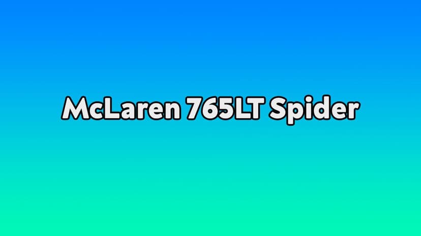 Mclaren 765Lt Spider Özellikleri
