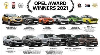 Opel’e 2021 Yılında Çok Sayıda Ödül Aldı