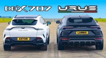 Aston Martin Dbx 707 ve Lamborghini Urus Drag Yarışı