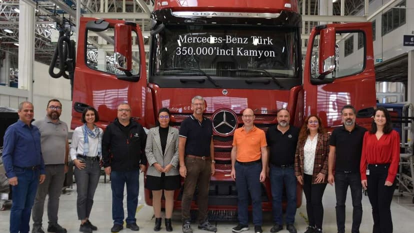 Aksaray Kamyon Fabrikasında 350 Bininci Kamyonunu Banttan İndirdi
