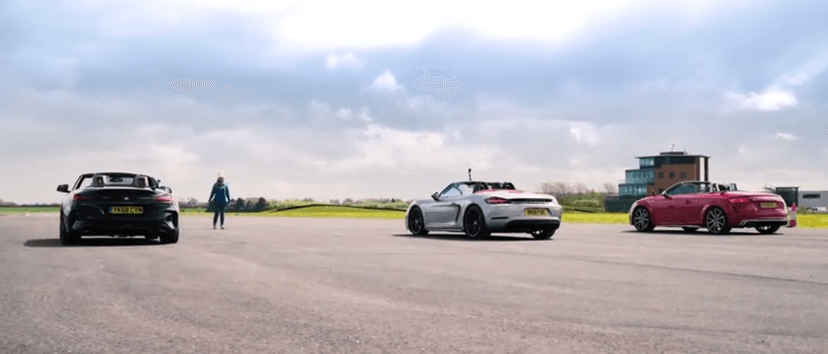 Bmw Z4 M40I Vs Porsche Boxster Gts Vs Audi Tt-S Drag Yarışı