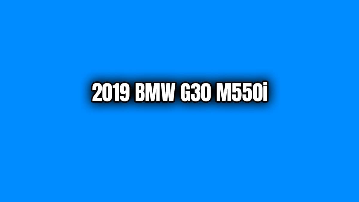 2019 Bmw G30 M550I Teknik Özellikleri