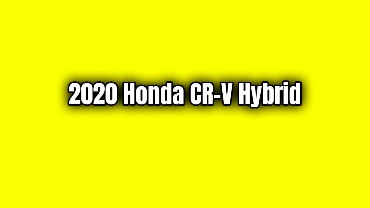 2020 Honda Cr-V Hybrid Fotoğraf Galerisi