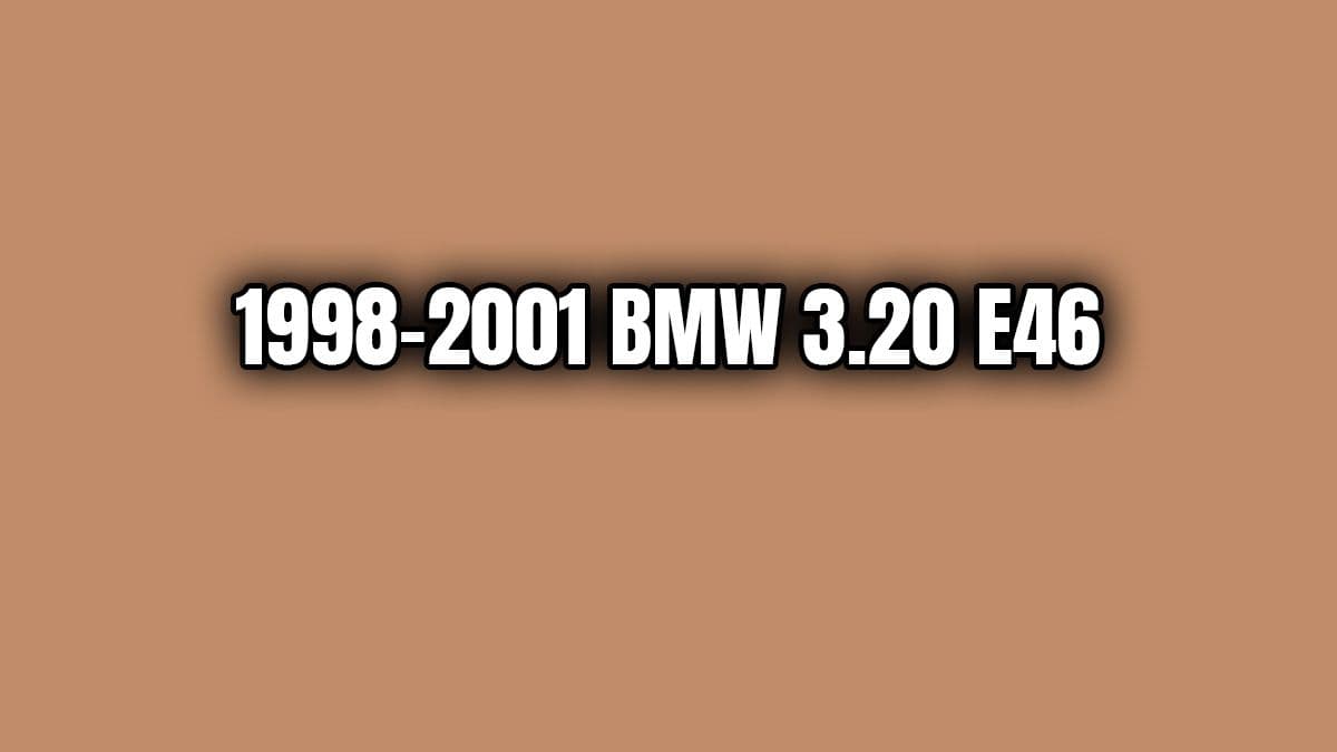 1998-2001 Bmw 3.20 E46 Özellikleri