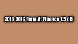 2013-2016 Renault Fluence 1.5 Dci Teknik Özellikleri