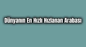 2020 Aspark Owl Dünyanın En Hızlı Hızlanan Arabası