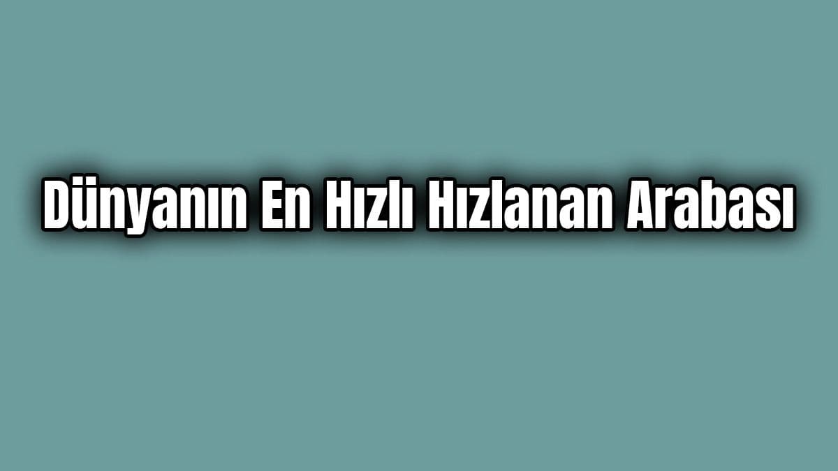 2020 Aspark Owl Dünyanın En Hızlı Hızlanan Arabası