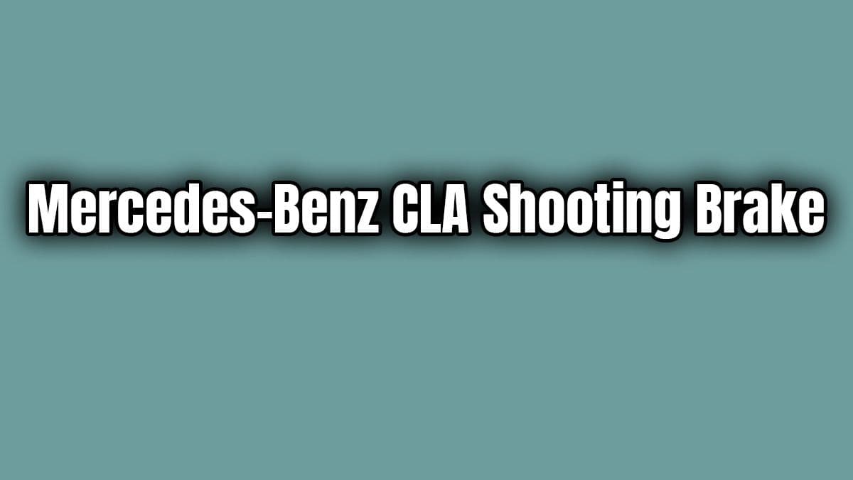 2020 Mercedes-Benz Cla Shooting Brake 200D