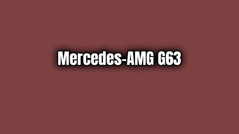 2019 Mercedes-Amg G63 Özellikleri