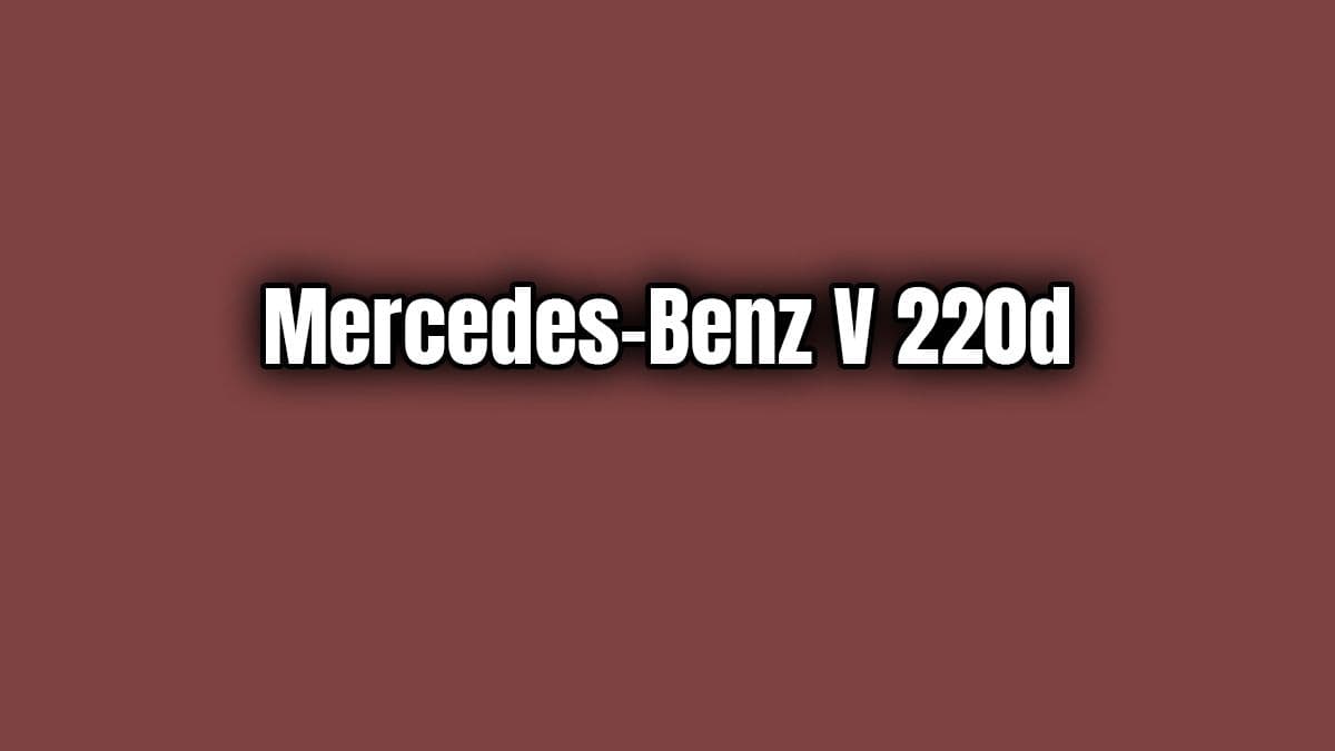 2019 Mercedes-Benz V-Class 220D Özellikleri