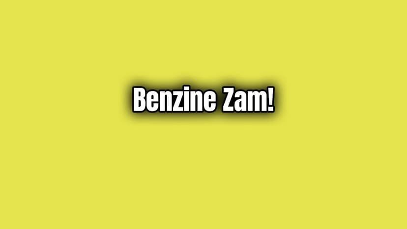 Benzine 7 Kuruş Zam Yapıldı