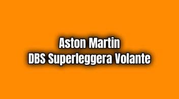 2020 Aston Martin Dbs Superleggera Volante 5.2 V12