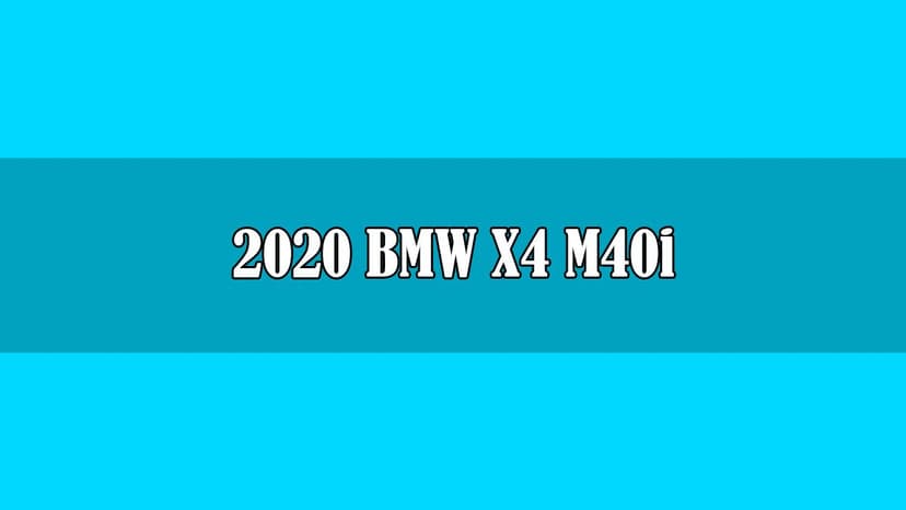 2020 Bmw X4 M40I (G02) Teknik Özellikleri