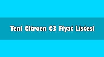 Yeni Citroen C3 Ekim 2020 Kampanyalı Fiyatları Açıklandı
