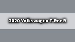 2020 Volkswagen T-Roc R 2.0 Tsi 4Motion Dsg